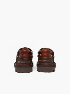G.H.BASS 1876 Camp Moc Leather & Suede Brown