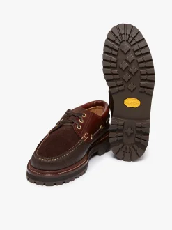 G.H.BASS 1876 Camp Moc Leather & Suede Brown