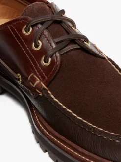 G.H.BASS 1876 Camp Moc Leather & Suede Brown