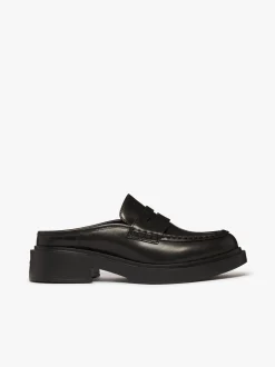 Best G.H.BASS Albany II Mule Penny Loafers Leather Black