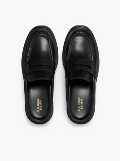 Best G.H.BASS Albany II Mule Penny Loafers Leather Black