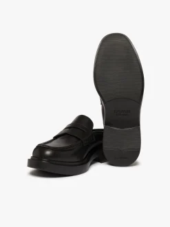 Best G.H.BASS Albany II Mule Penny Loafers Leather Black