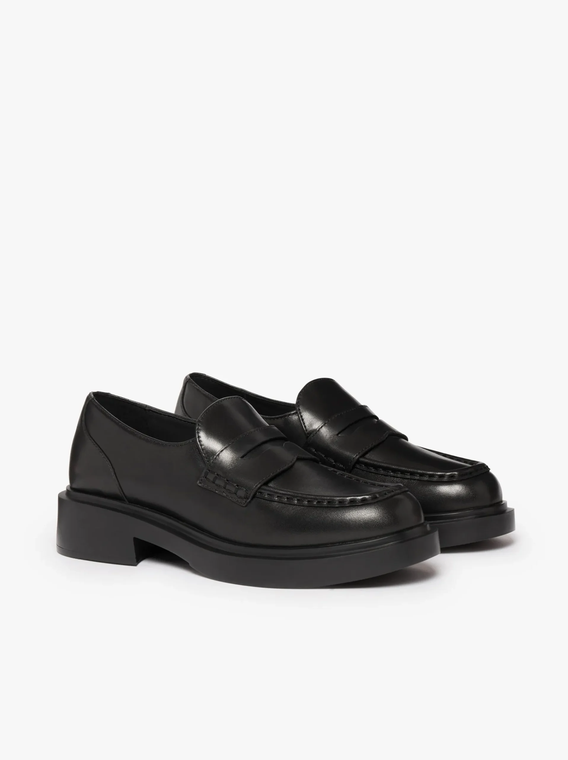 Discount G.H.BASS Albany II Penny Loafers Leather Black