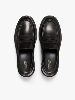 Discount G.H.BASS Albany II Penny Loafers Leather Black