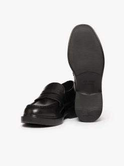 Discount G.H.BASS Albany II Penny Loafers Leather Black