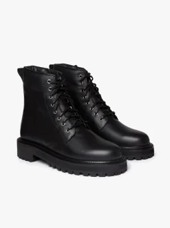 Clearance G.H.BASS Benson Combat Boots Leather Black