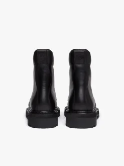 Clearance G.H.BASS Benson Combat Boots Leather Black