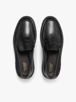Best G.H.BASS Bosco Cupsole Penny Loafers leather Black