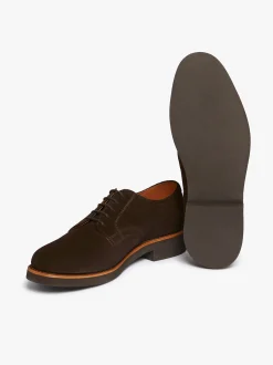 Best G.H.BASS Buck Derby Suede Dark Brown