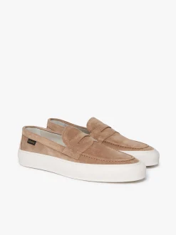 Sale G.H.BASS Buxton Penny Loafers Suede Tan