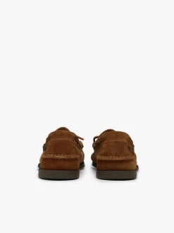 Sale G.H.BASS Camp Moc Decker Shoes Mid Suede Brown
