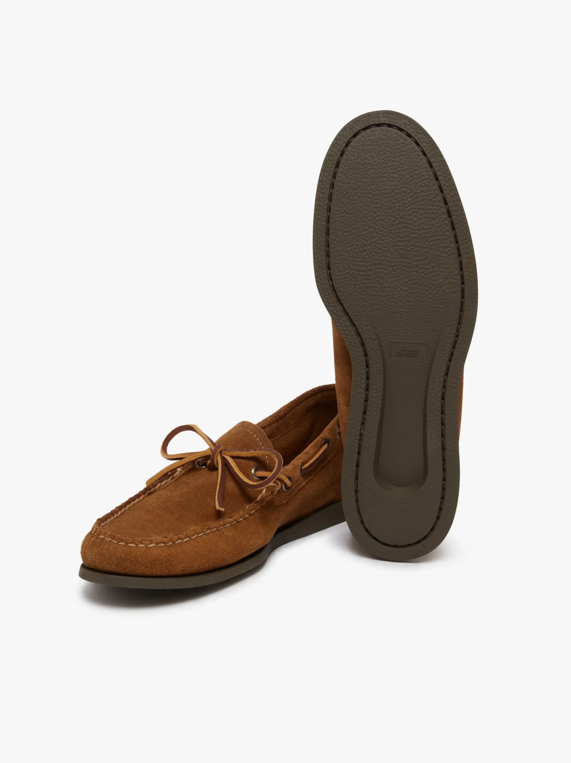 Sale G.H.BASS Camp Moc Decker Shoes Mid Suede Brown