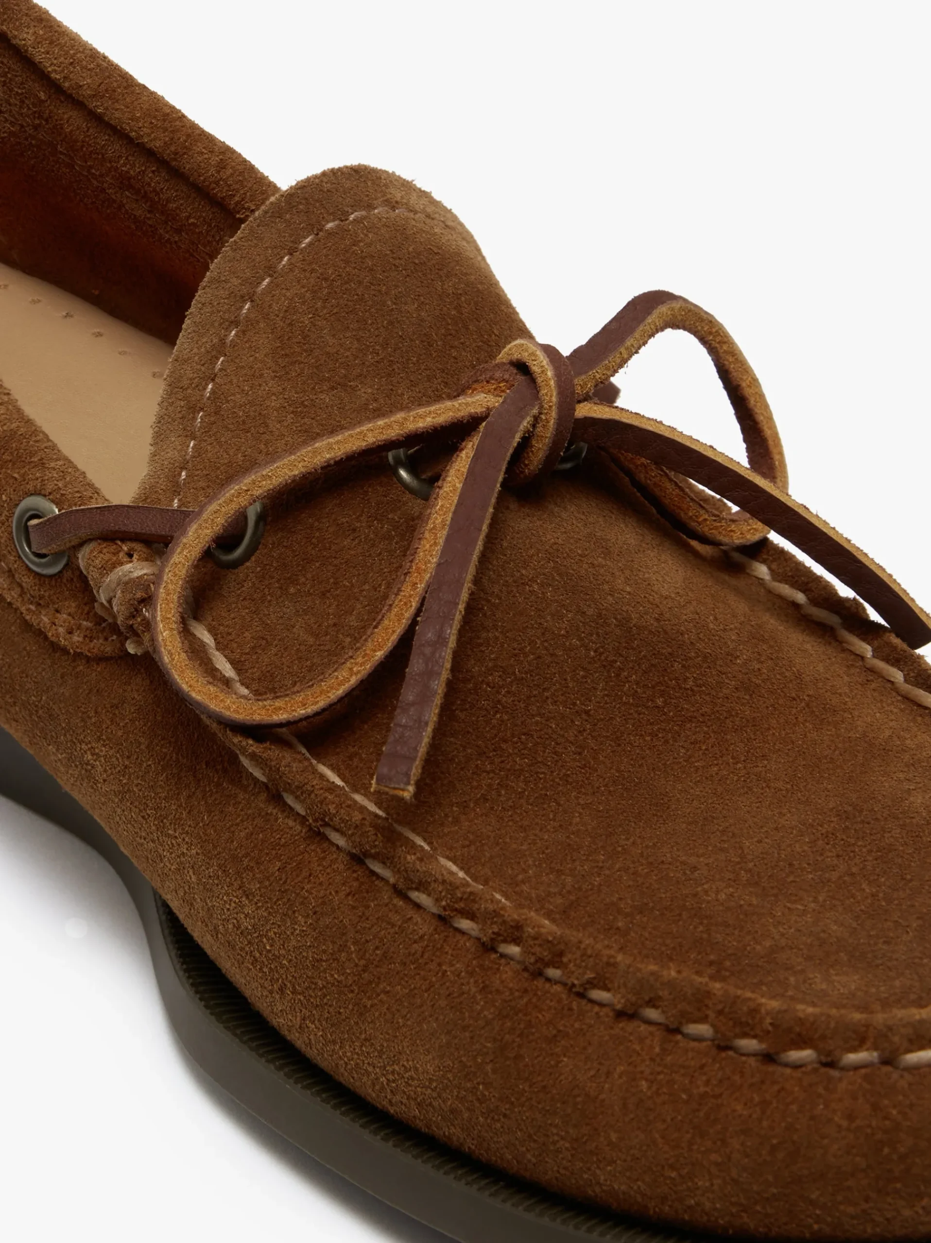 Sale G.H.BASS Camp Moc Decker Shoes Mid Suede Brown
