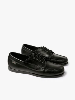 Hot G.H.BASS Camp Moc Jackman Black Leather Dark Brown