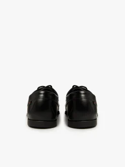 Hot G.H.BASS Camp Moc Jackman Black Leather Dark Brown