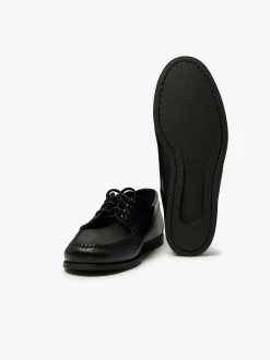 Hot G.H.BASS Camp Moc Jackman Black Leather Dark Brown