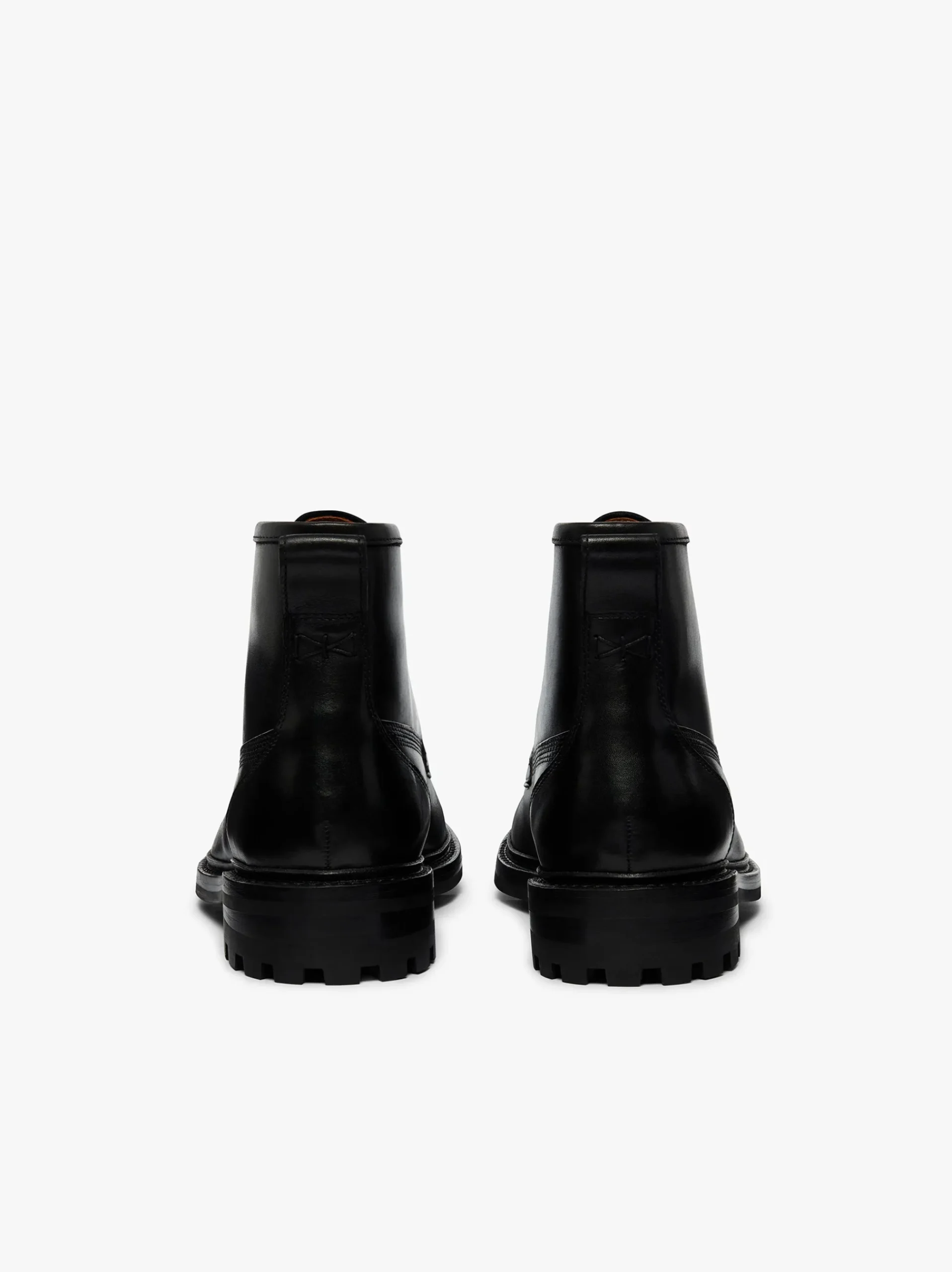 Outlet G.H.BASS Chase Moc Toe Boots Leather Black