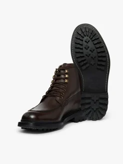 Outlet G.H.BASS Chase Moc Toe Boots Leather Chocolate