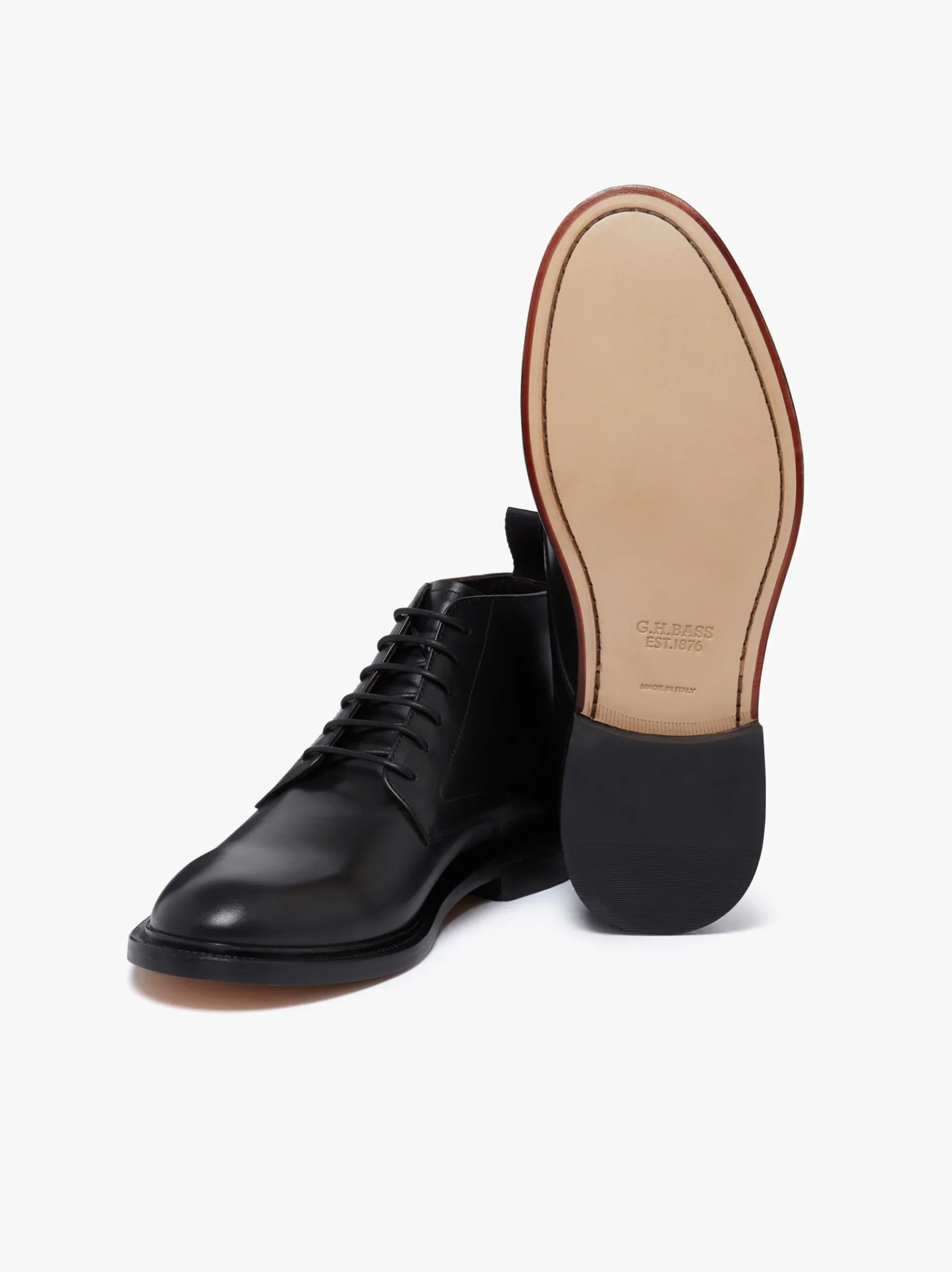 G.H.BASS Culver Heritage Lace Up Boots Leather Black