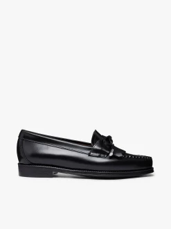 Clearance G.H.BASS Easy Weejuns Esther Bow Loafers Leather Black