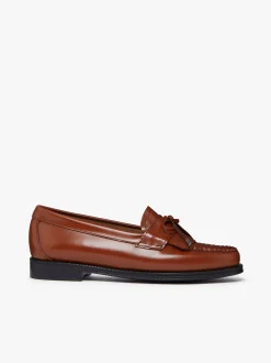 Discount G.H.BASS Easy Weejuns Esther Bow Loafers Leather Cognac
