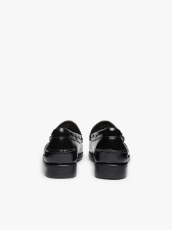 G.H.BASS Easy Weejuns Esther Kiltie Tassel Loafers Leather Black