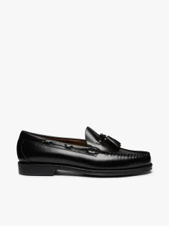 G.H.BASS Easy Weejuns Larkin Tassel Loafers Leather Black