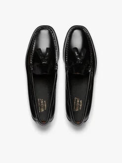 G.H.BASS Easy Weejuns Larkin Tassel Loafers Leather Black
