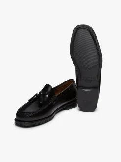 G.H.BASS Easy Weejuns Larkin Tassel Loafers Leather Black