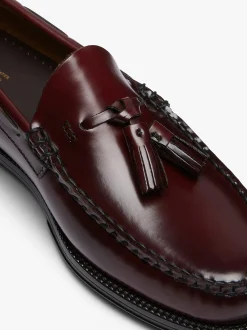 Discount G.H.BASS Easy Weejuns Larkin Tassel Loafers Leather Wine