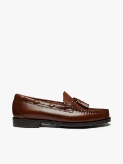 Best G.H.BASS Easy Weejuns Larkin Tassel Loafers Brown Leather Mid brown