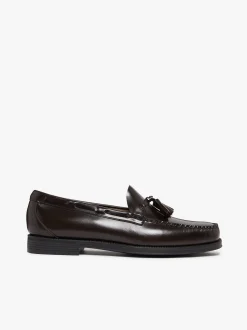 Sale G.H.BASS Easy Weejuns Larkin Tassel Loafers Chocolate leather