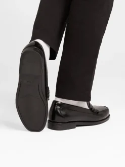 Discount G.H.BASS Easy Weejuns Larson Penny Loafers Leather Black