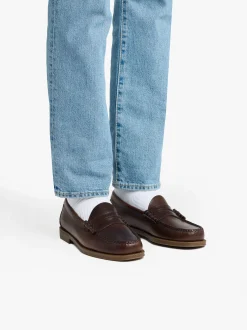 Online G.H.BASS Easy Weejuns Larson Penny Loafers leather Chocolate