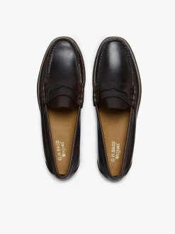 Online G.H.BASS Easy Weejuns Larson Penny Loafers leather Chocolate