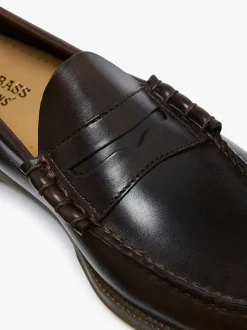 Online G.H.BASS Easy Weejuns Larson Penny Loafers leather Chocolate