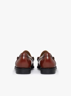 Sale G.H.BASS Easy Weejuns Larson Penny Loafers Leather Smoke Paprika