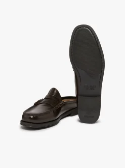 Outlet G.H.BASS Easy Weejuns Larson Penny Slides brown