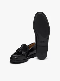Discount G.H.BASS Easy Weejuns Layton II Kiltie Loafers Leather Black
