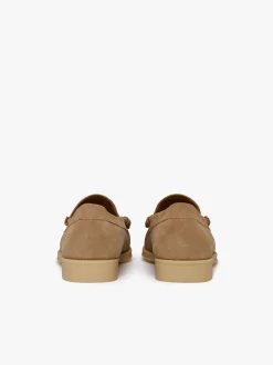 Hot G.H.BASS Easy Weejuns Lennox Tassel Loafers Suede Off White