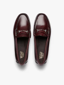 Sale G.H.BASS Easy Weejuns Lianna Horsebit Loafers Leather Wine