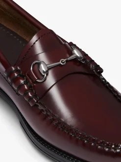 Sale G.H.BASS Easy Weejuns Lianna Horsebit Loafers Leather Wine