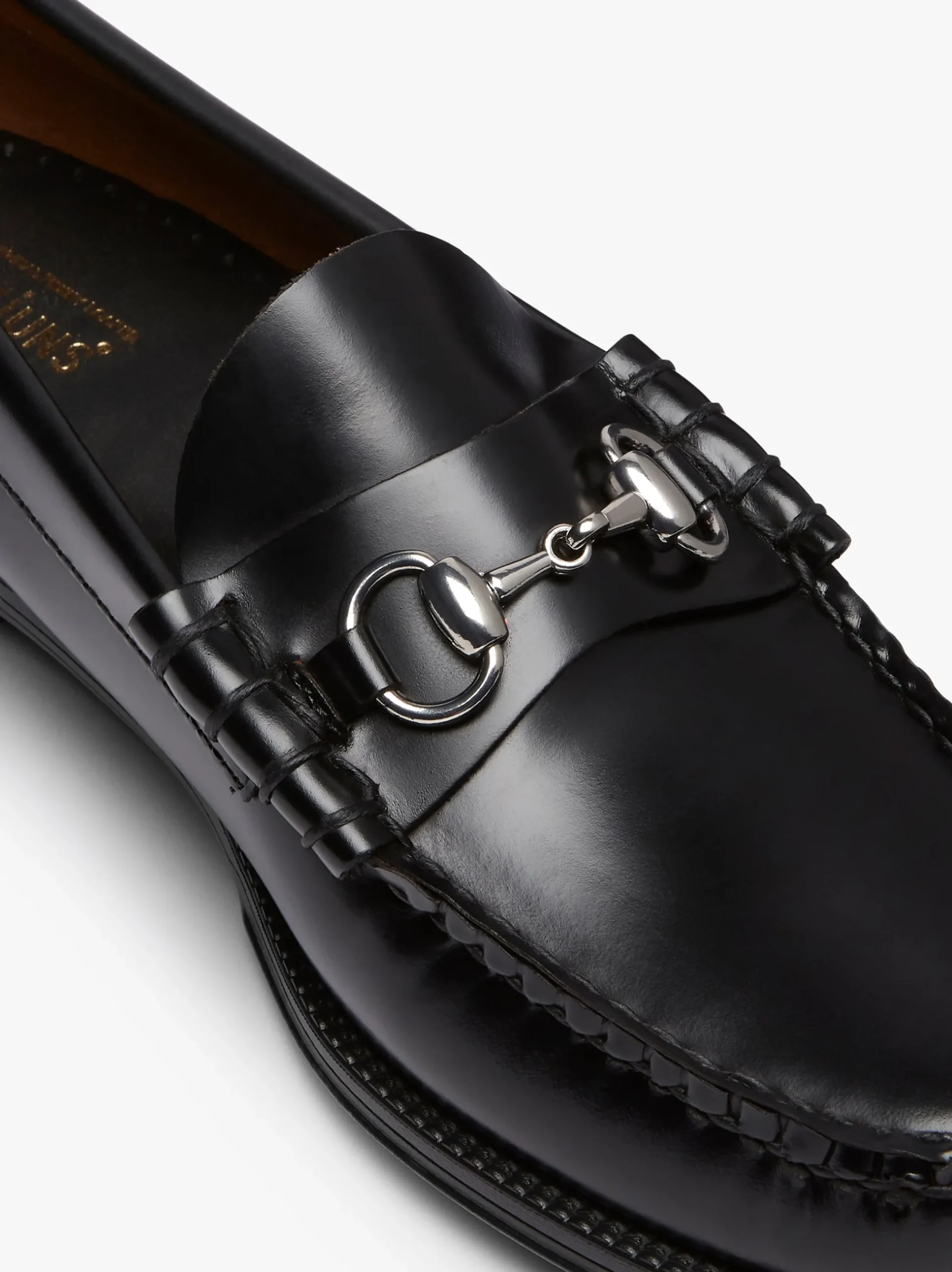 Outlet G.H.BASS Easy Weejuns Lincoln Penny Loafers Leather Black