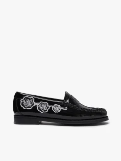 Discount G.H.BASS Easy Weejuns Penny Flora Loafers Patent Leather Black