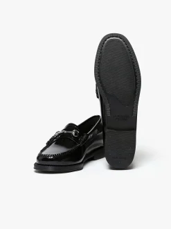 Hot G.H.BASS Easy Weejuns Penny Lianna Horsebit Loafers Black Patent Leather