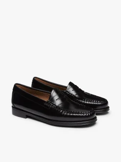 New G.H.BASS Easy Weejuns Penny Loafers Leather Black