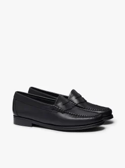 Clearance G.H.BASS Easy Weejuns Penny Loafers Soft Leather Black