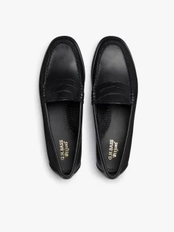 Clearance G.H.BASS Easy Weejuns Penny Loafers Soft Leather Black