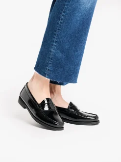 Best G.H.BASS Easy Weejuns Penny Loafers Black Patent Leather