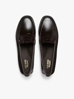 Hot G.H.BASS Easy Weejuns Penny Loafers Leather chocolate